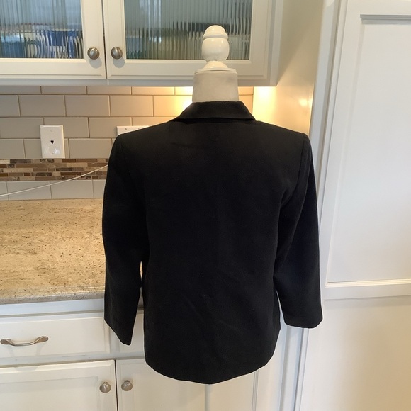 Pendleton Cotton Black  Blazer Jacket Size 8 Button Up with Pockets - Picture 3 of 7